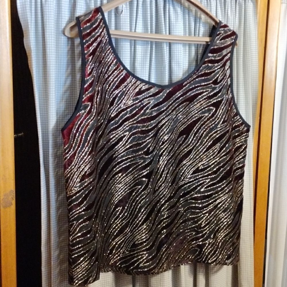 Semi sheer tank top